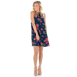 Mud Pie Sawyer Swing Dress in Navy Floral